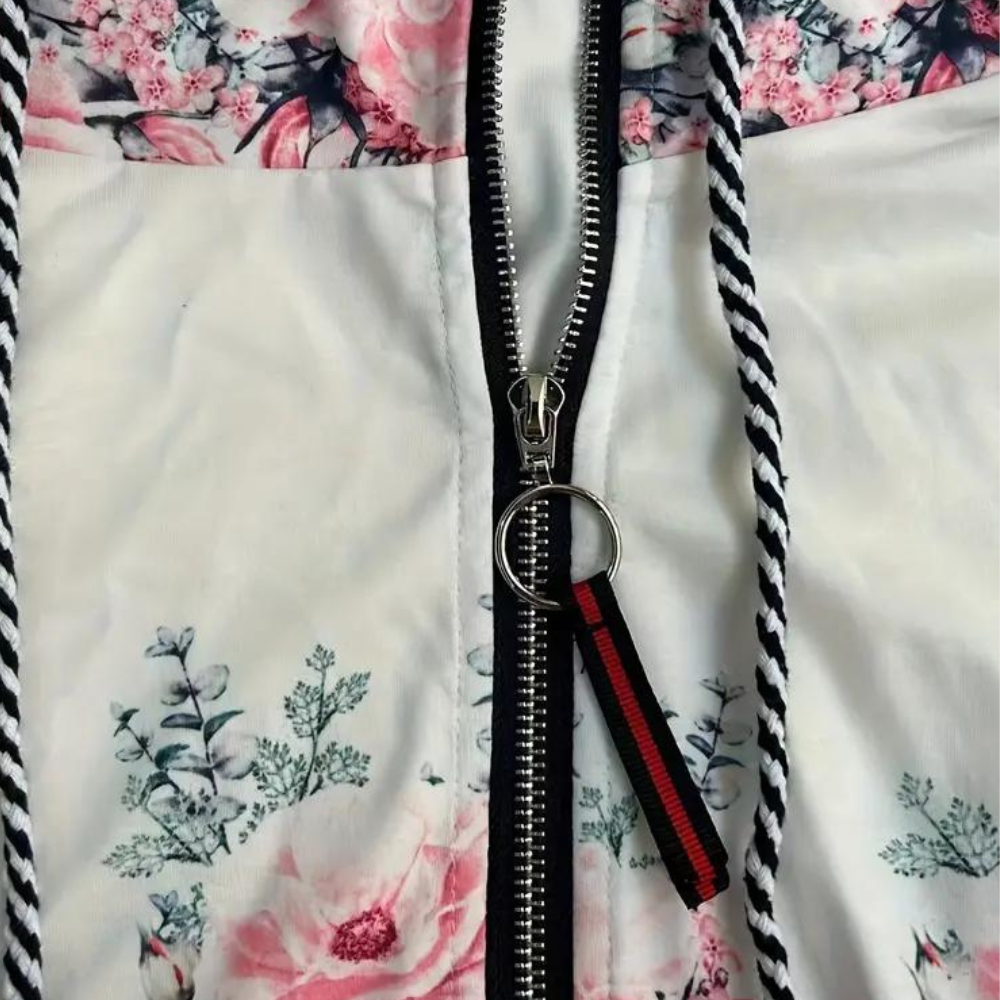 Layla - Women's Floral Zip-Up Hoodie