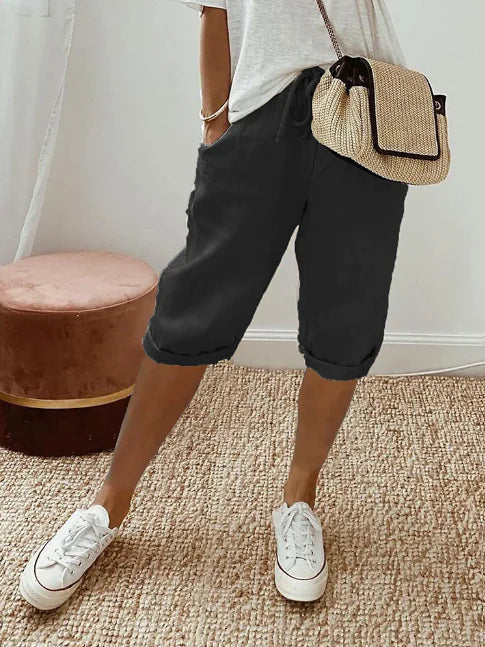 Capri Broek Dames | Elastische Taille & Stijlvol Comfort
