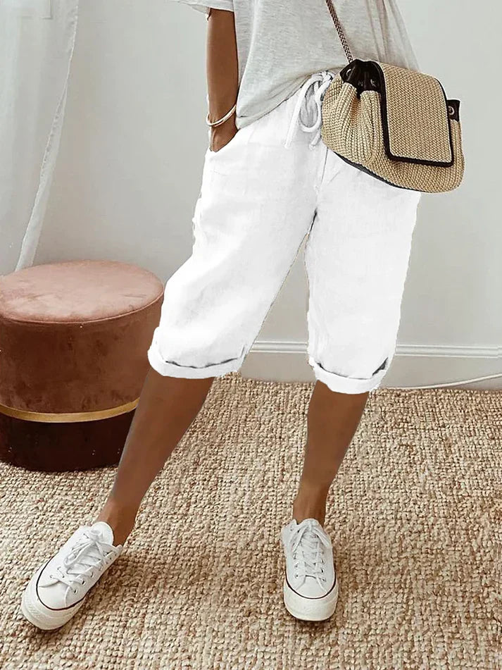 Capri Broek Dames | Elastische Taille & Stijlvol Comfort