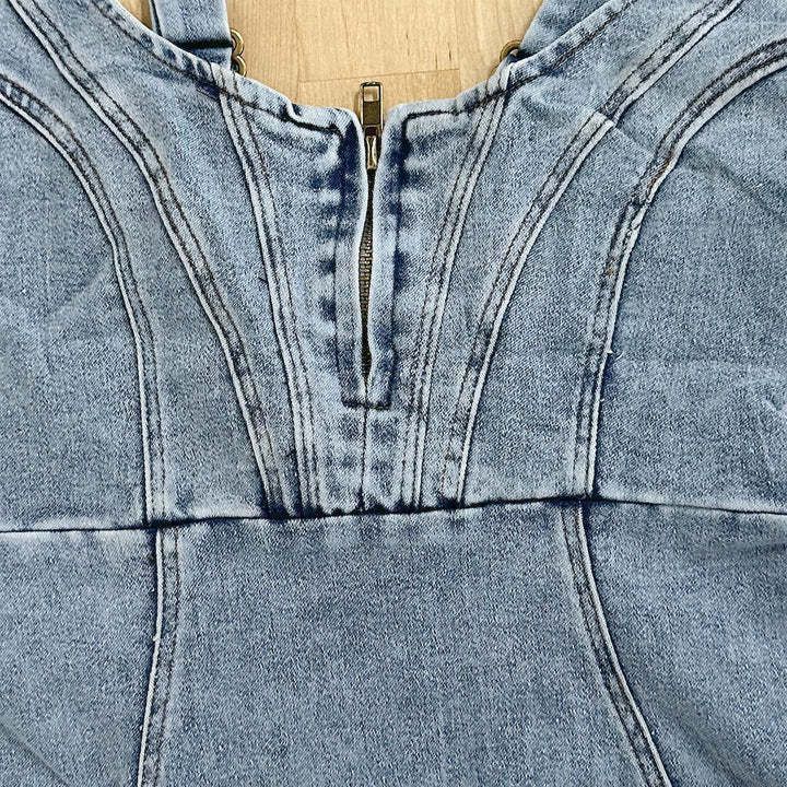 Davina - Women's Denim Midi Dress