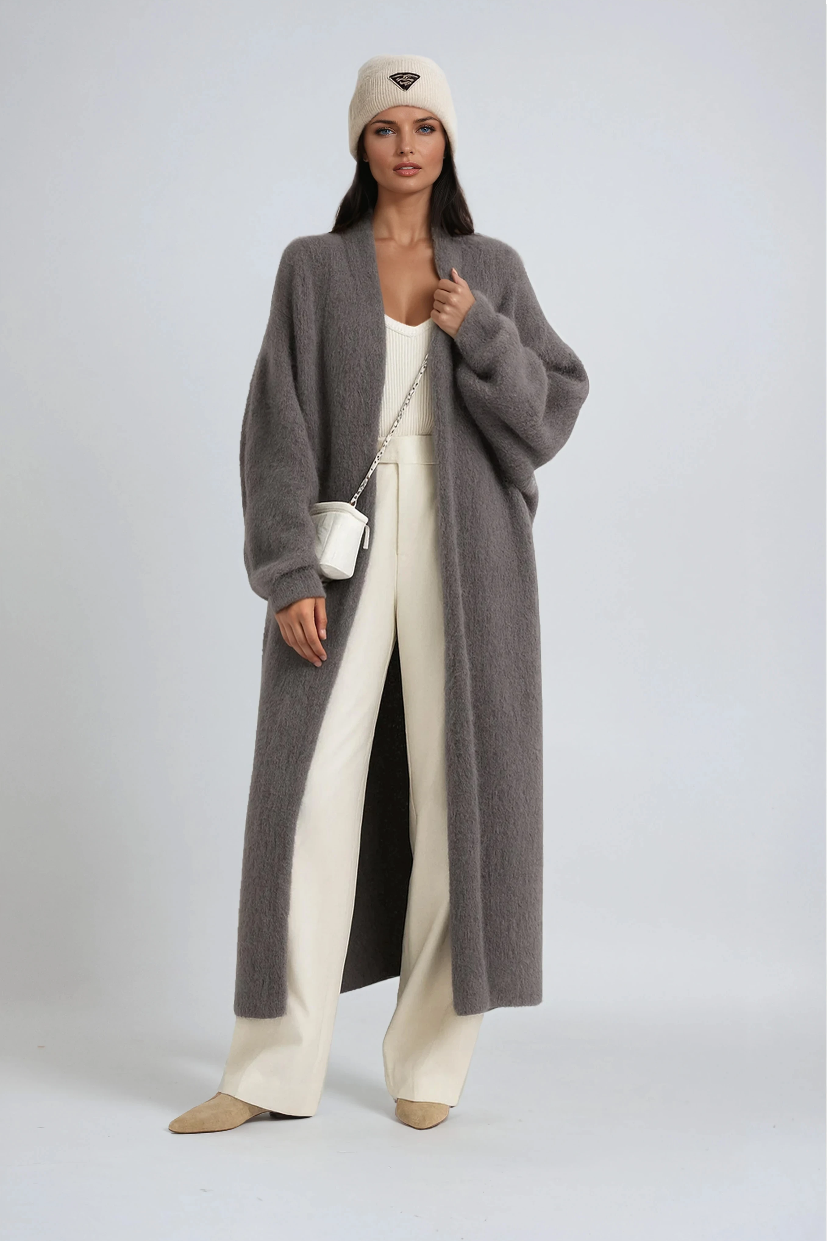 LONG CARDIGAN – OPEN FRONT COAT
