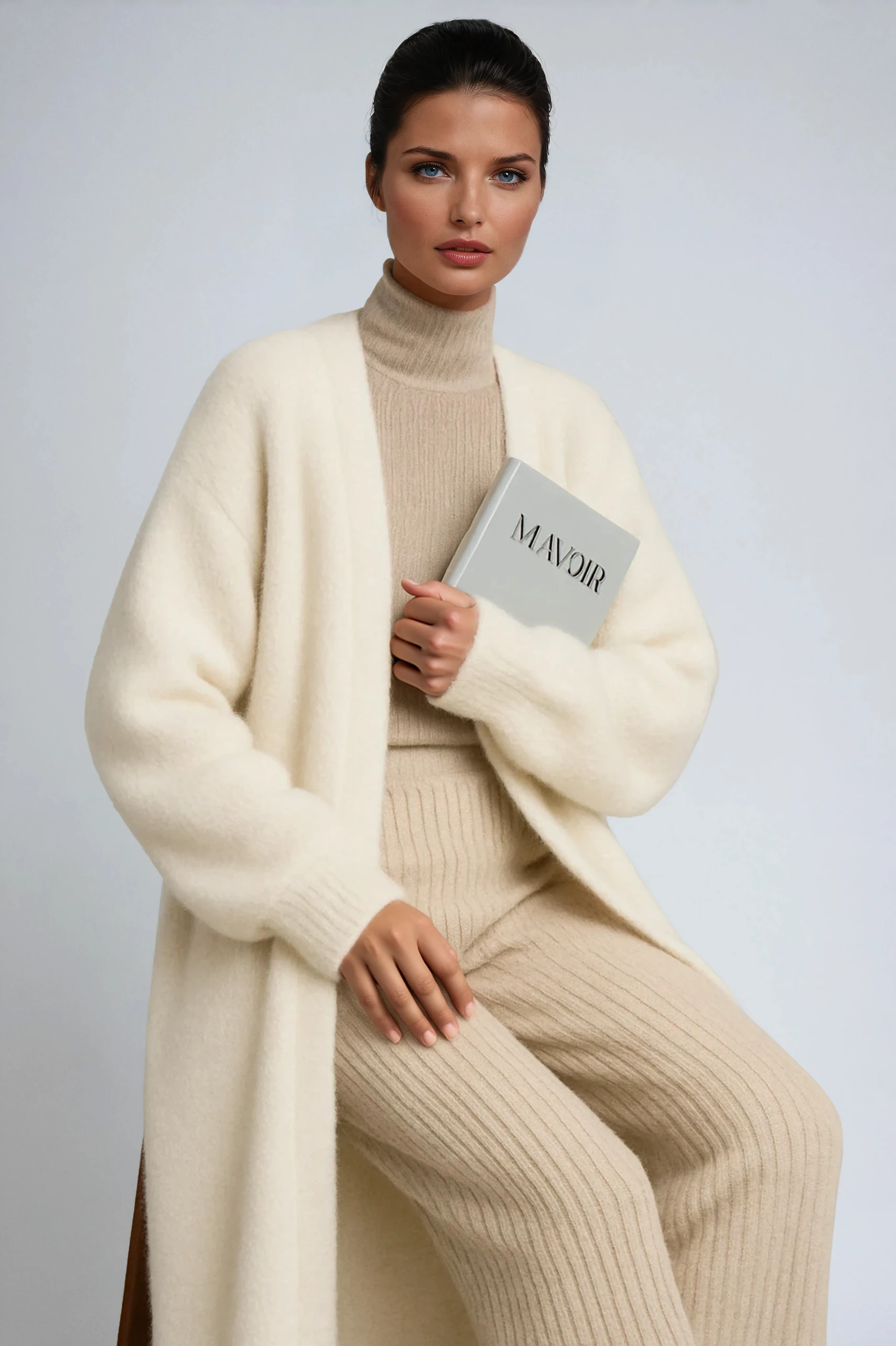 LONG CARDIGAN – OPEN FRONT COAT