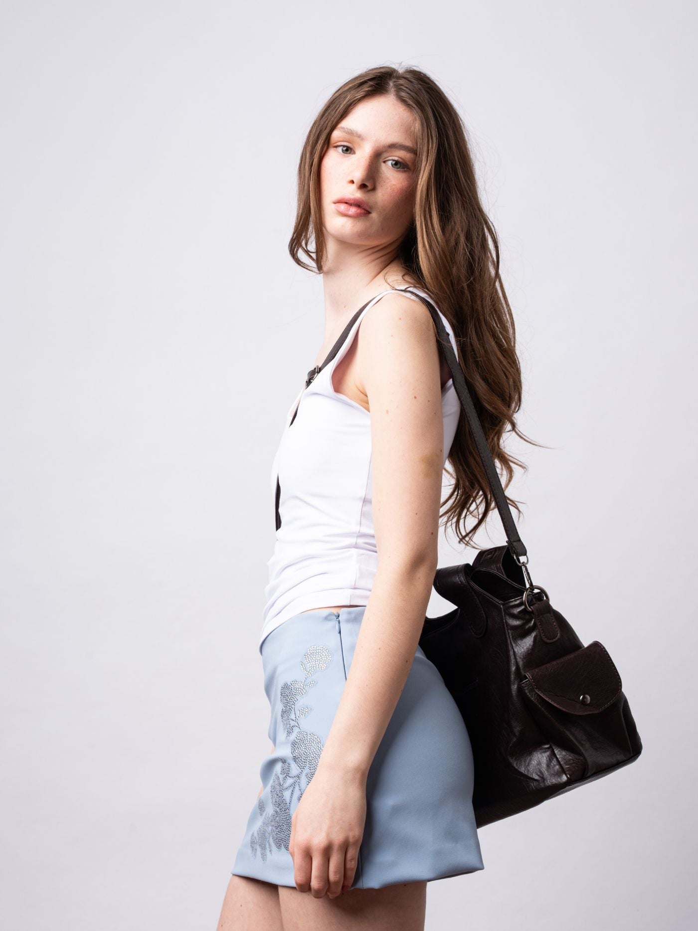 Eleganza quotidiana - Borsa tote in pelle nera
