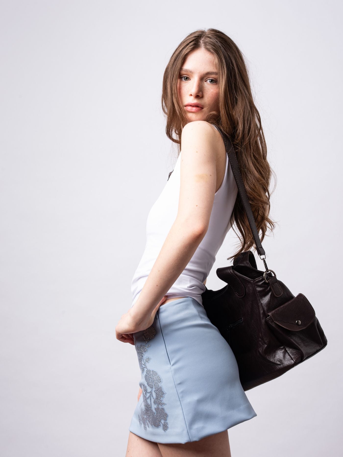 Eleganza quotidiana - Borsa tote in pelle nera