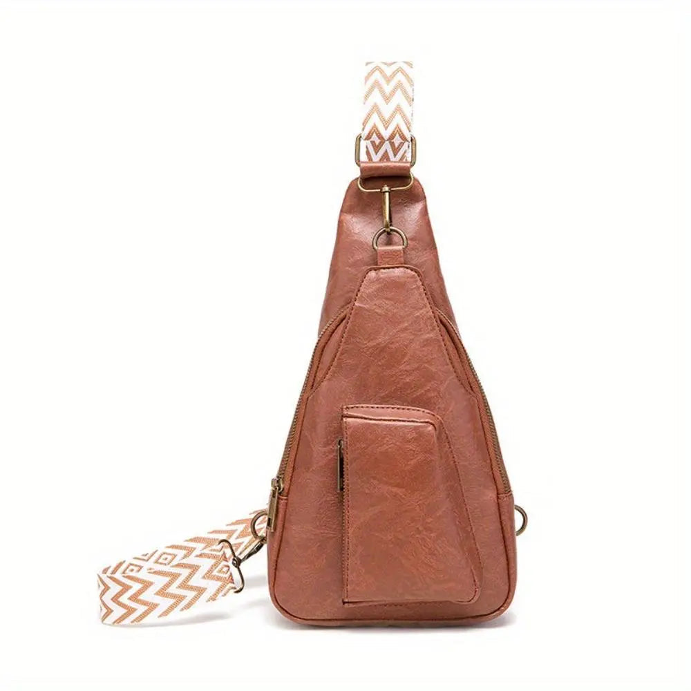 Mackenzie - Women's Vintage Crossbody Sling Bag with Geometric Strap