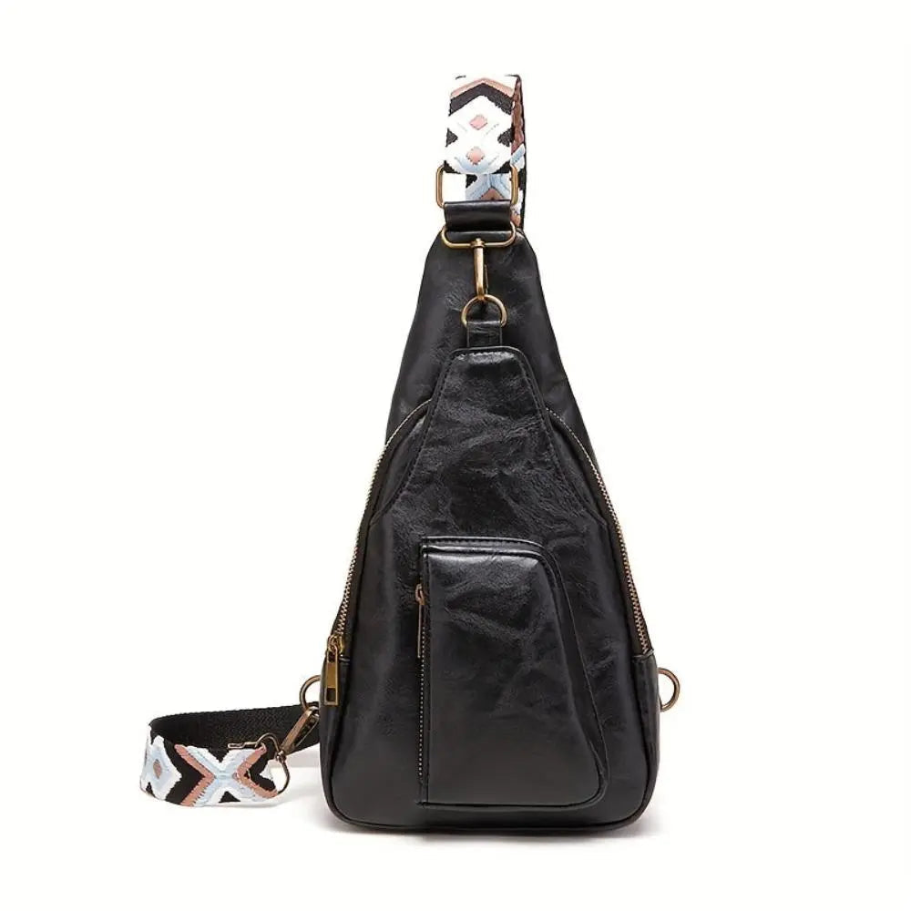 Mackenzie - Women's Vintage Crossbody Sling Bag with Geometric Strap