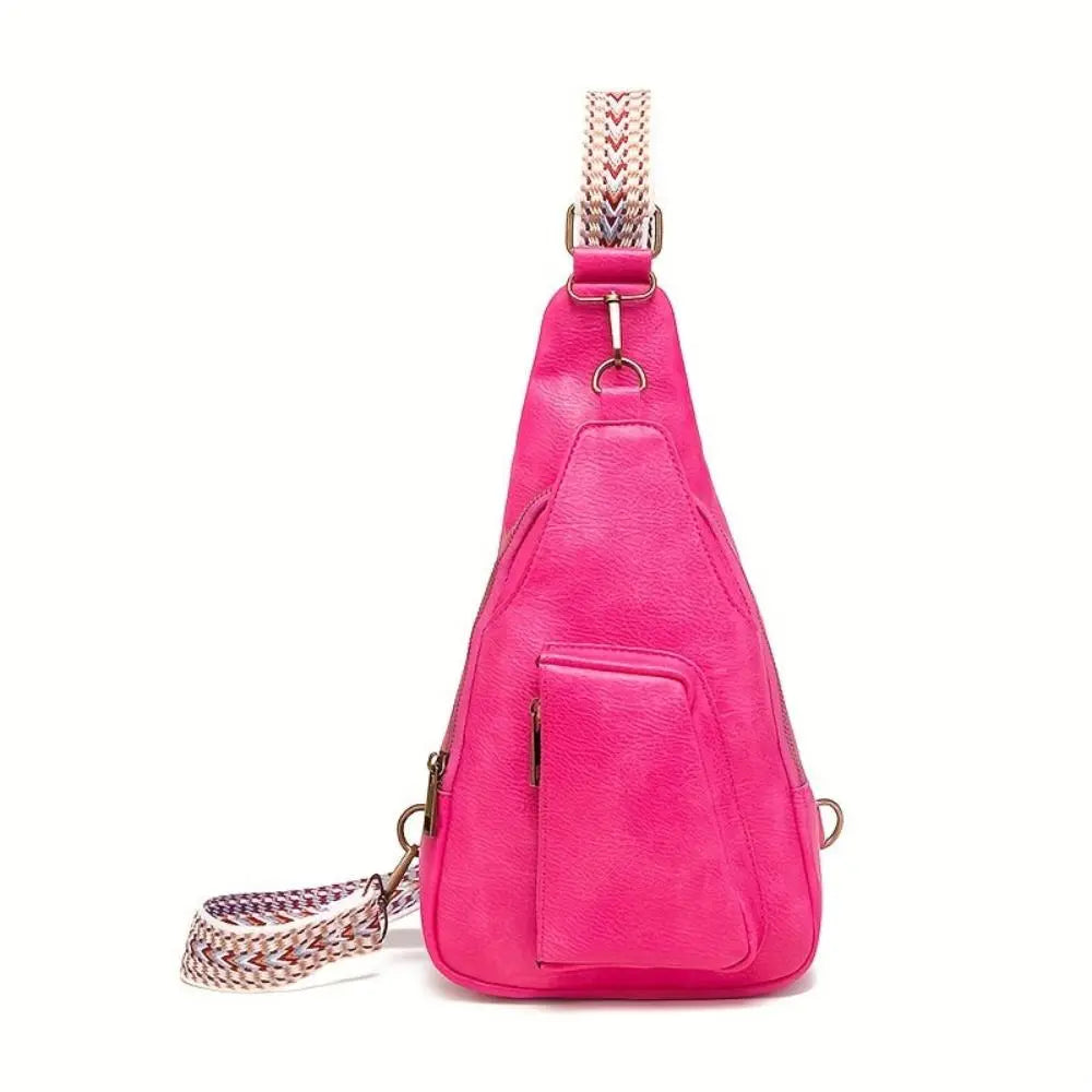 Mackenzie - Women's Vintage Crossbody Sling Bag with Geometric Strap