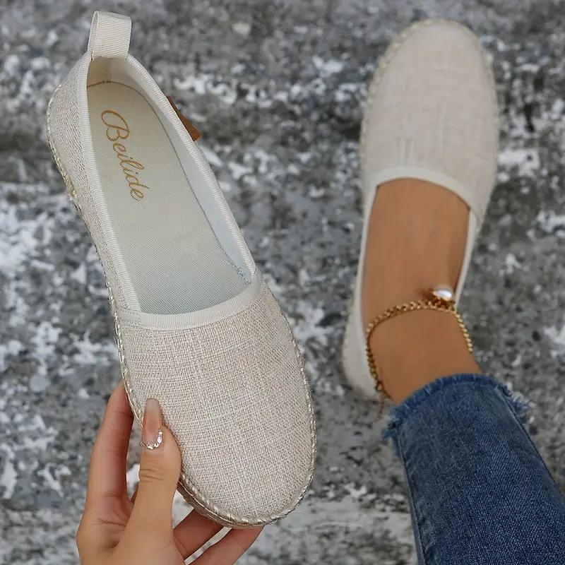 Carissa - Women's Espadrilles Flat Lightweight Canvas Shoes for Summer