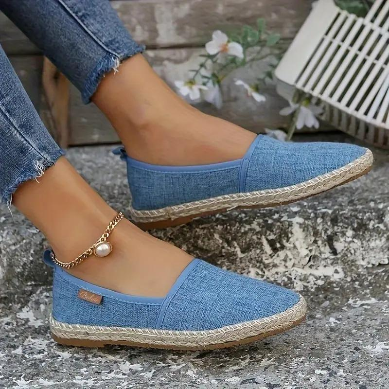 Carissa - Women's Espadrilles Flat Lightweight Canvas Shoes for Summer
