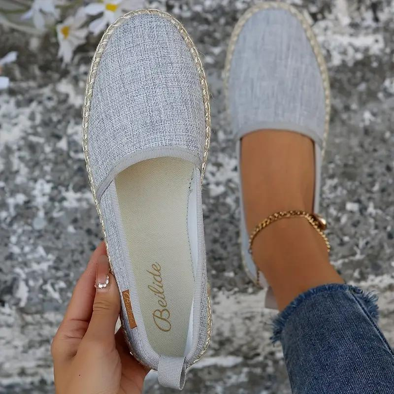 Carissa - Women's Espadrilles Flat Lightweight Canvas Shoes for Summer