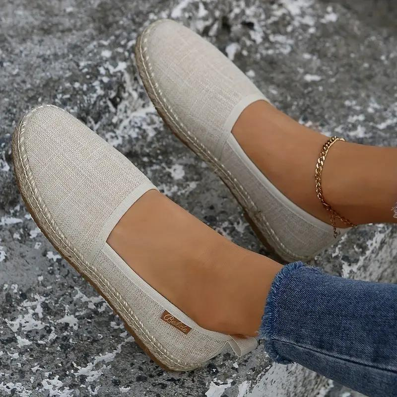 Carissa - Women's Espadrilles Flat Lightweight Canvas Shoes for Summer