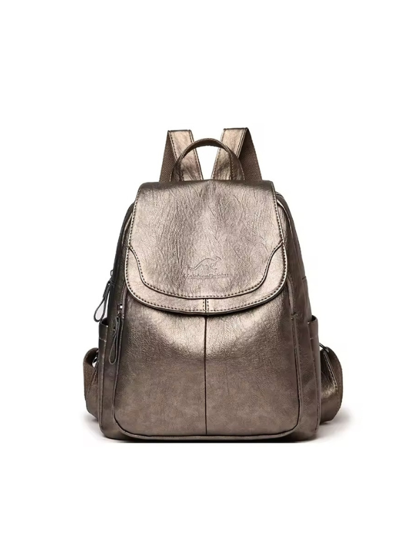 Isla - Women's Anti-Theft PU Leather Backpack with RFID Protection and Stylish Design