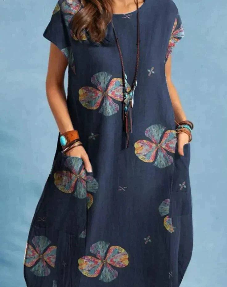 Hattie - Women's Vintage Midi Dress (Plus Size Available)