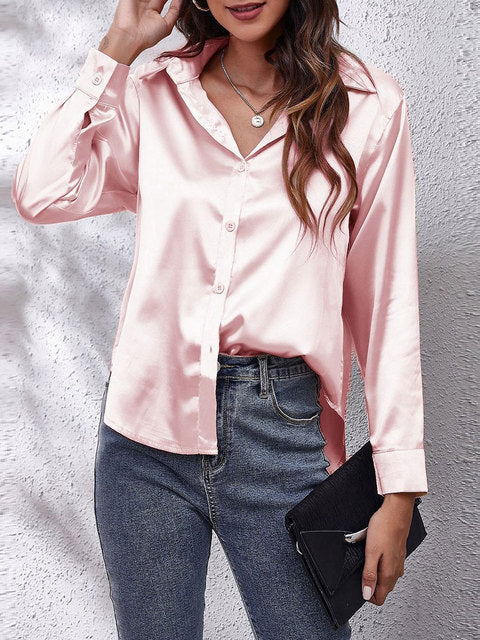 Cynthia - Women's Elegant Tie Front Blouse for Work and Evening