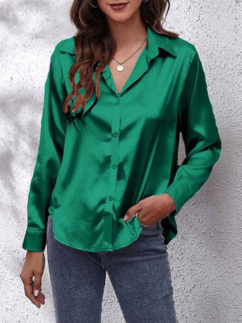 Cynthia - Women's Elegant Tie Front Blouse for Work and Evening
