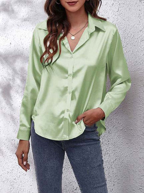 Cynthia - Women's Elegant Tie Front Blouse for Work and Evening