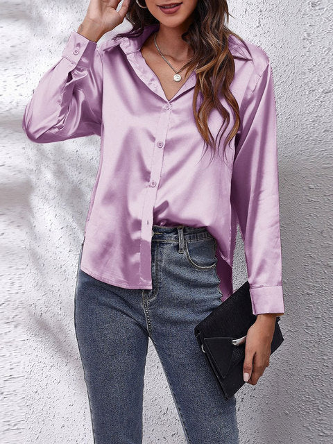 Cynthia - Women's Elegant Tie Front Blouse for Work and Evening