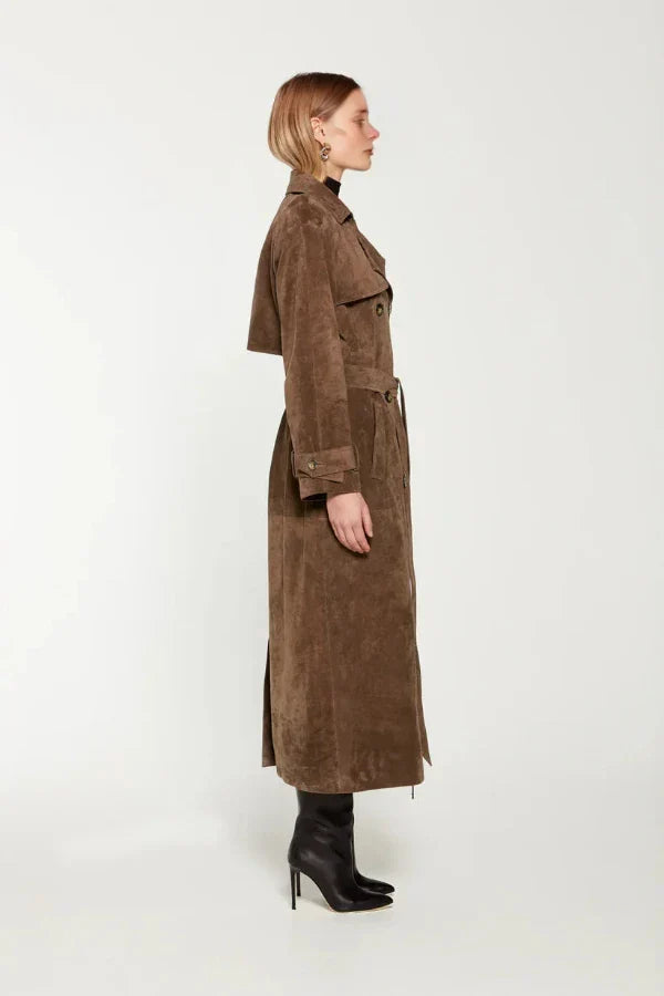 Koa - Women's Vegan Leather Trenchcoat