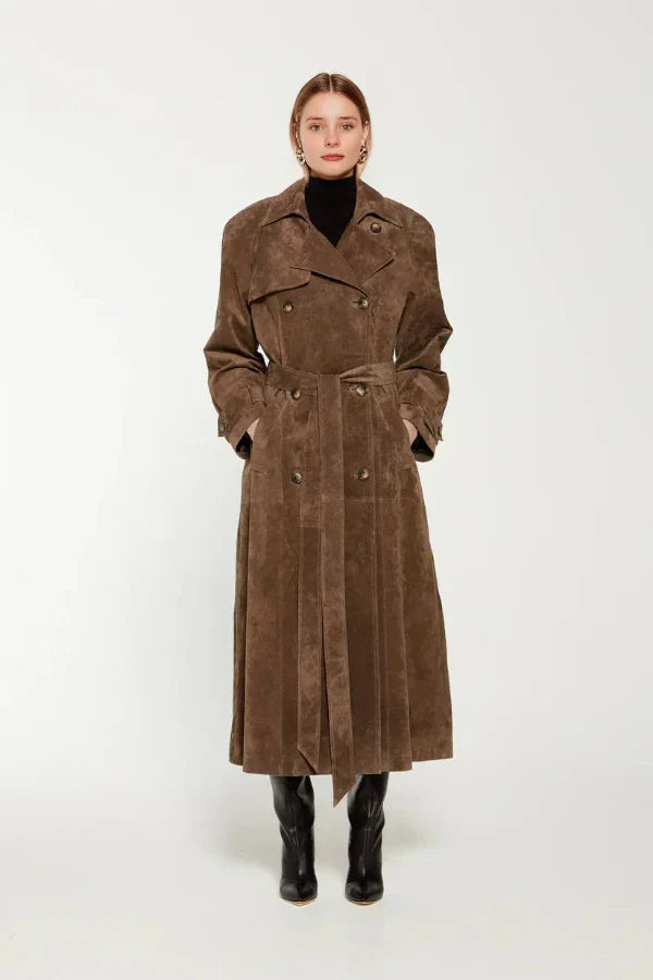 Koa - Women's Vegan Leather Trenchcoat