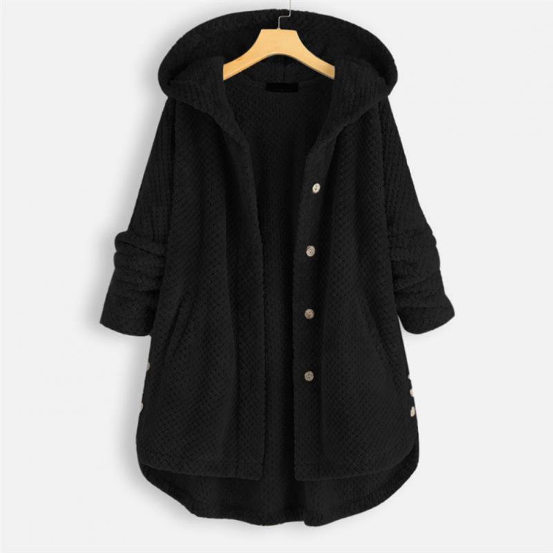 Jada - Women's Hooded Button-Up Coat