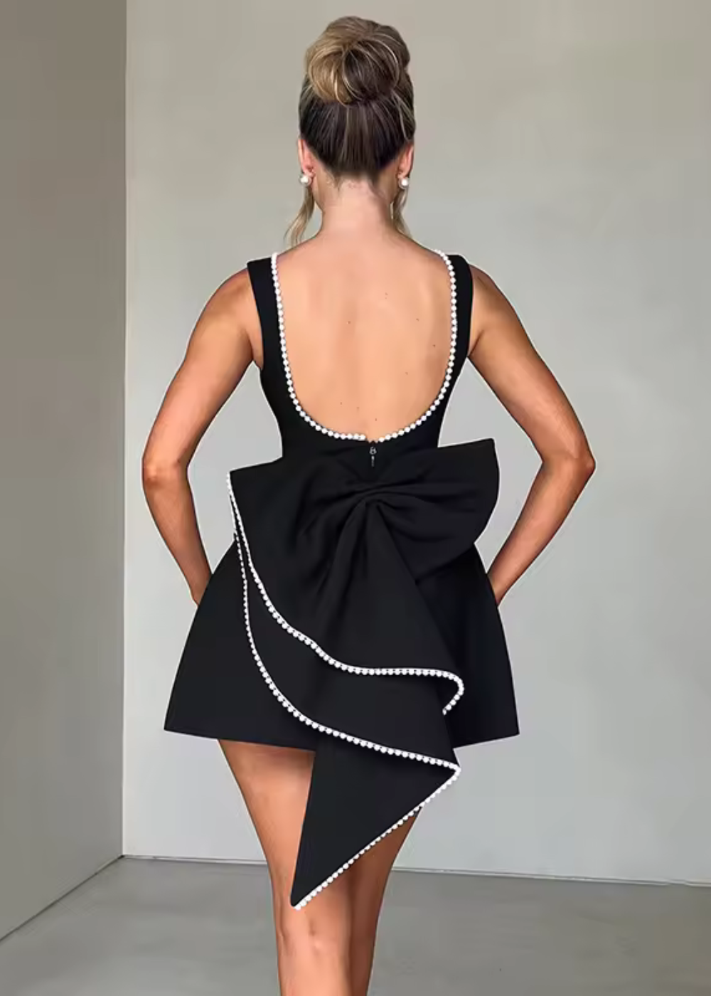 Eloisa - Women's Pearl Mini Dress