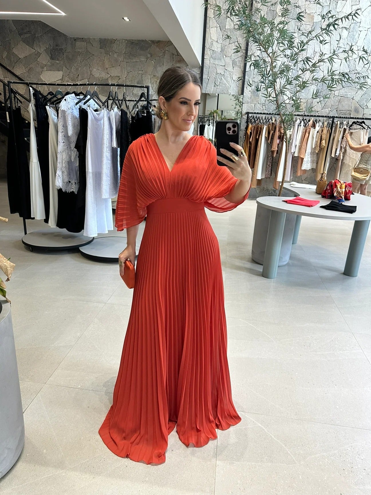 Maddy - Women's Pleated Maxi Dress
