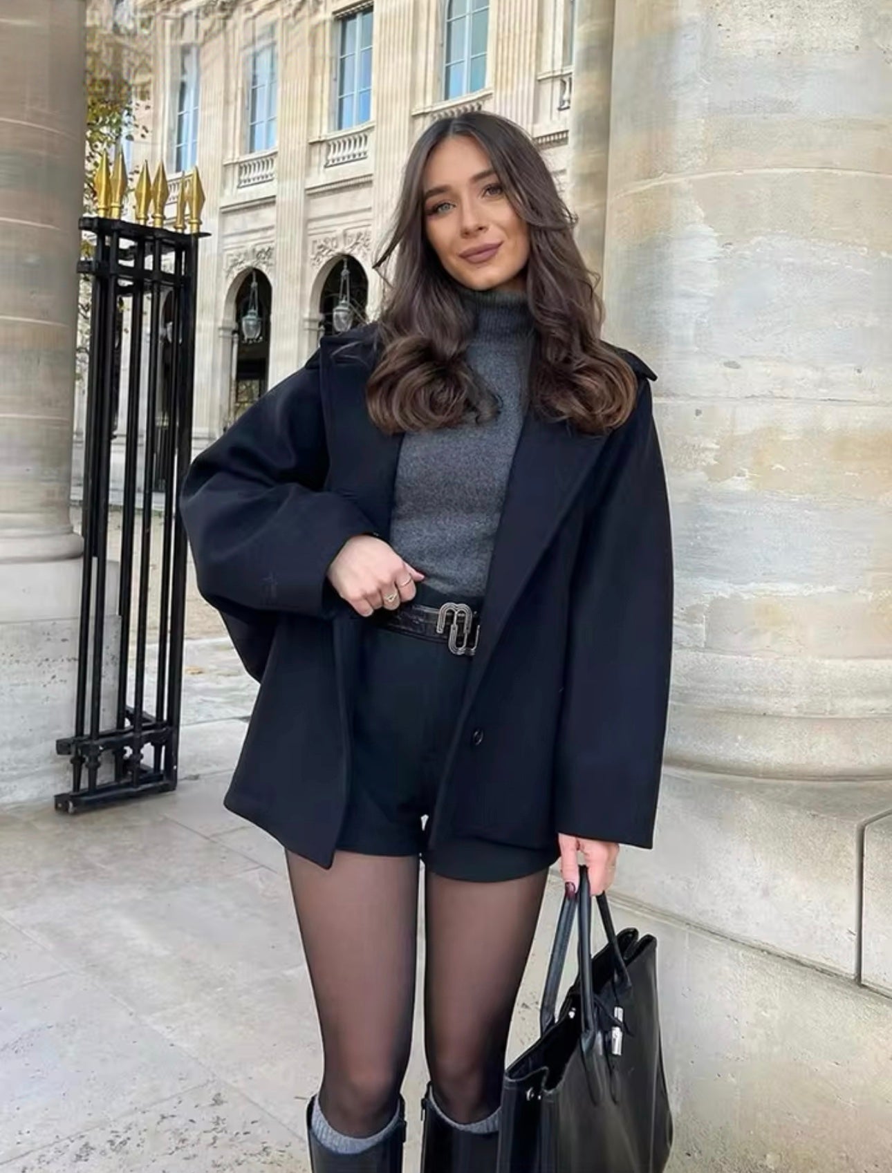 Elyse - Women's Knit Coat for Effortless Fall Style