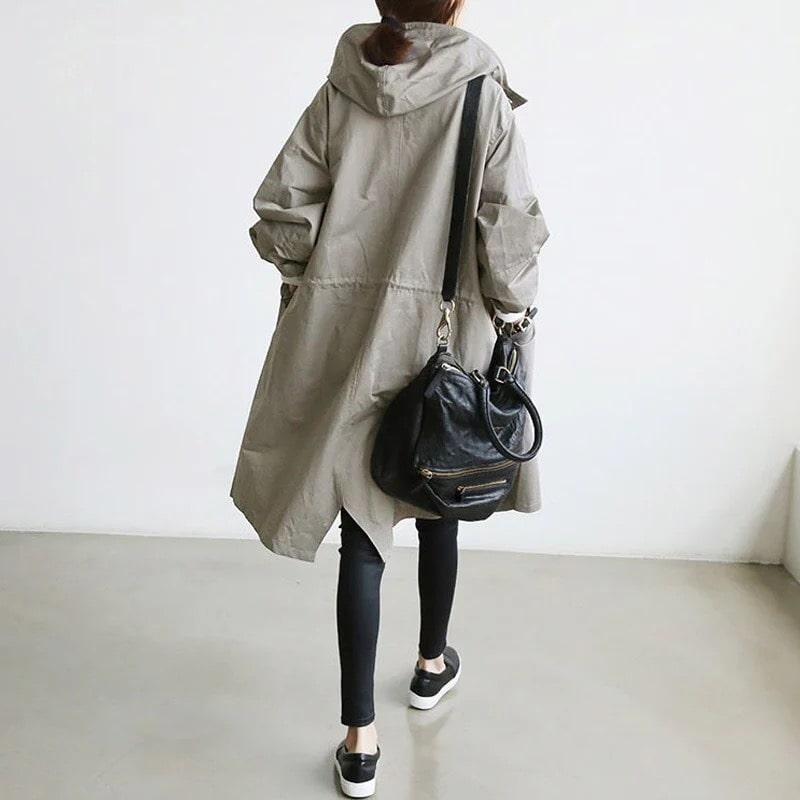 Zephyra - Women's Trench Coat Solid Color Coat for Every Season