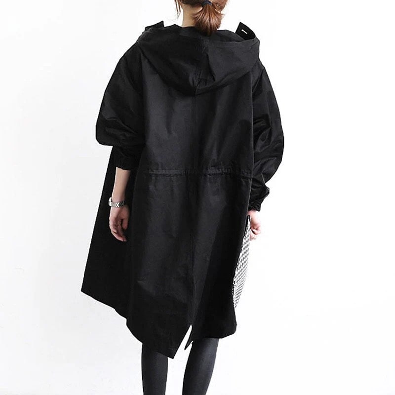 Zephyra - Women's Trench Coat Solid Color Coat for Every Season