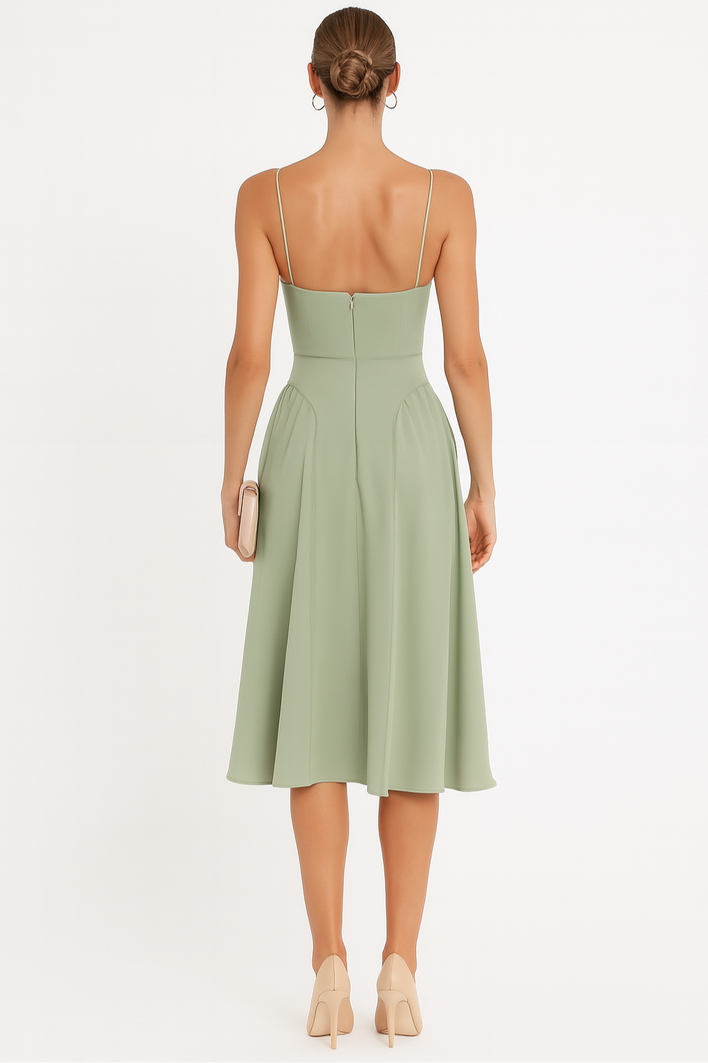 Isabel - Women's Corset Midi Dress