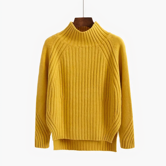 Claire - Women's Ribbed Turtleneck Sweater