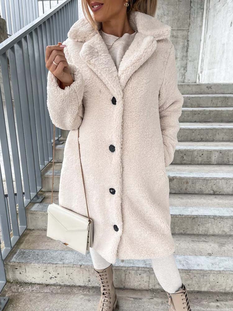 Cecelia - Women's Teddy Coat Warm Long Teddy Coat (Plus Size Available)