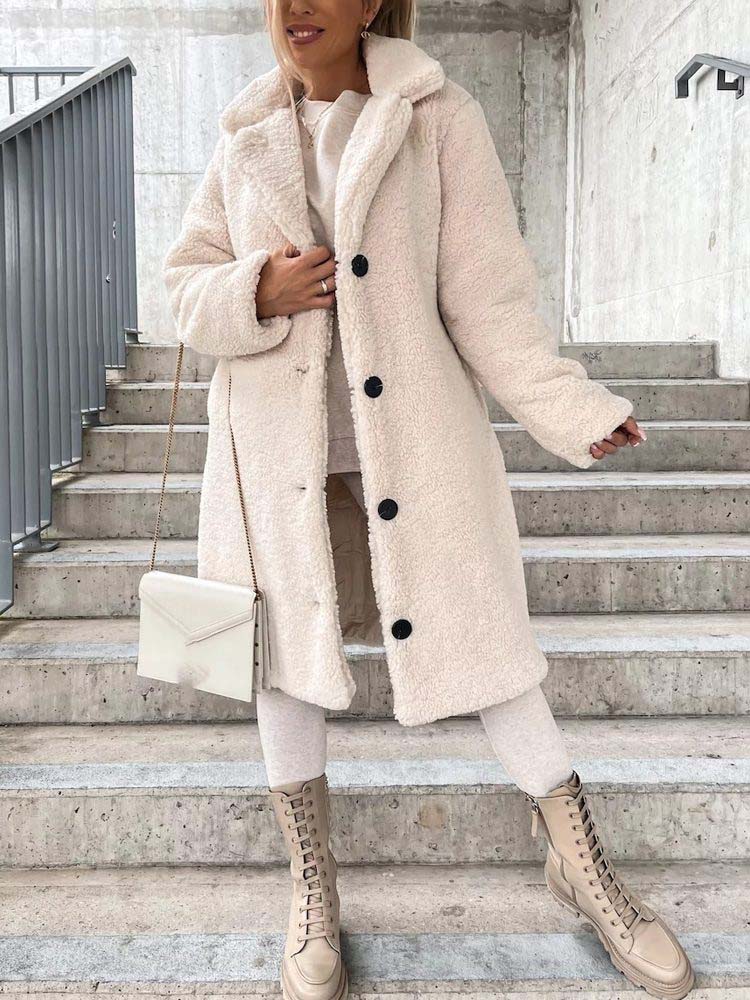 Cecelia - Women's Teddy Coat Warm Long Teddy Coat (Plus Size Available)