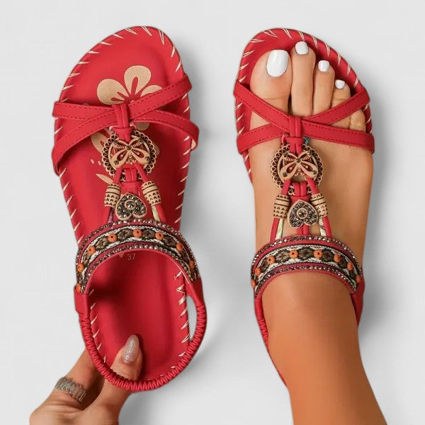 Katrijn | Stijlvolle Dames Orthopedische Boho Sandalen