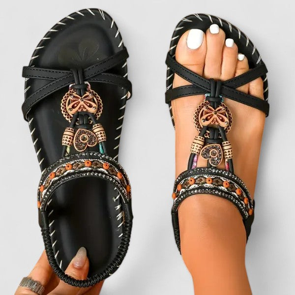 Katrijn | Stijlvolle Dames Orthopedische Boho Sandalen