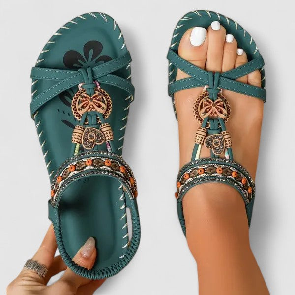 Katrijn | Stijlvolle Dames Orthopedische Boho Sandalen