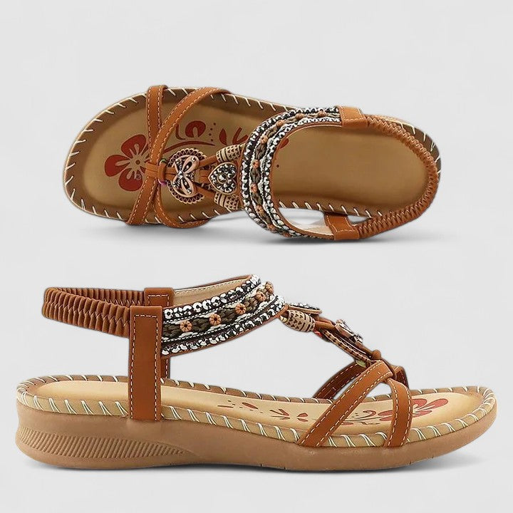 Katrijn | Stijlvolle Dames Orthopedische Boho Sandalen