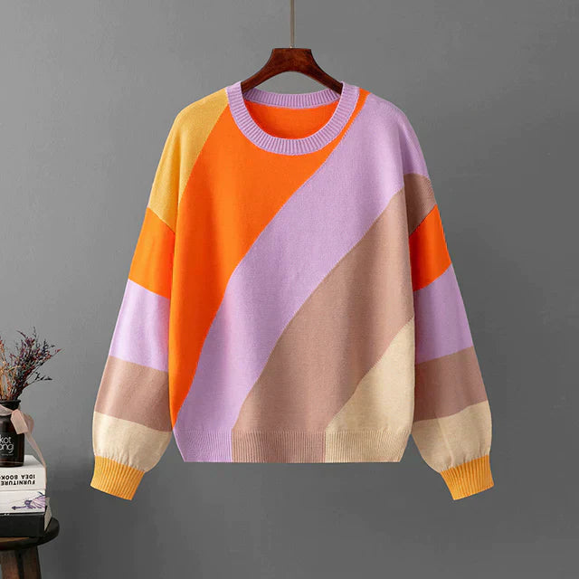 Millie - Women's Colorful Striped Sweater