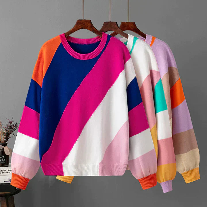 Millie - Women's Colorful Striped Sweater