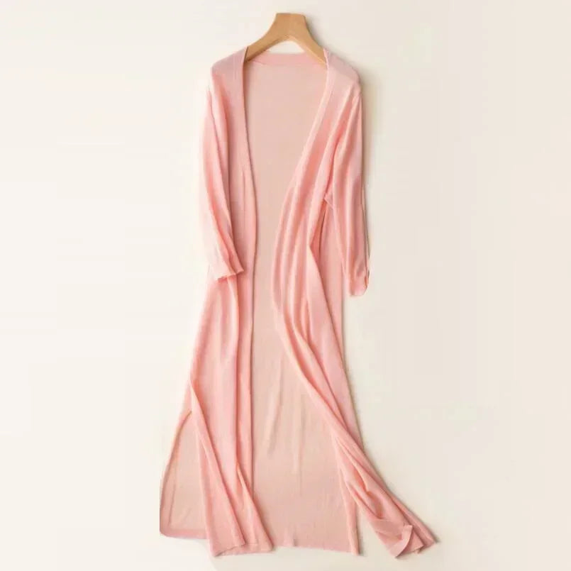 Rosaline - Women's Lightweight Long Cardigan