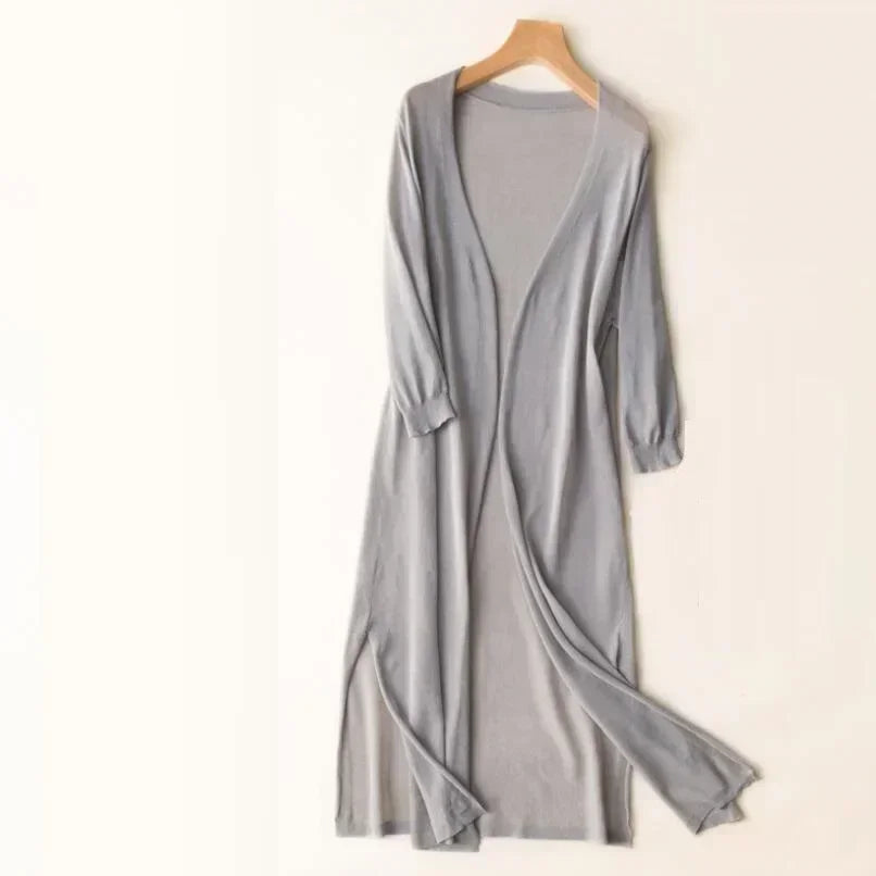 Rosaline - Women's Lightweight Long Cardigan