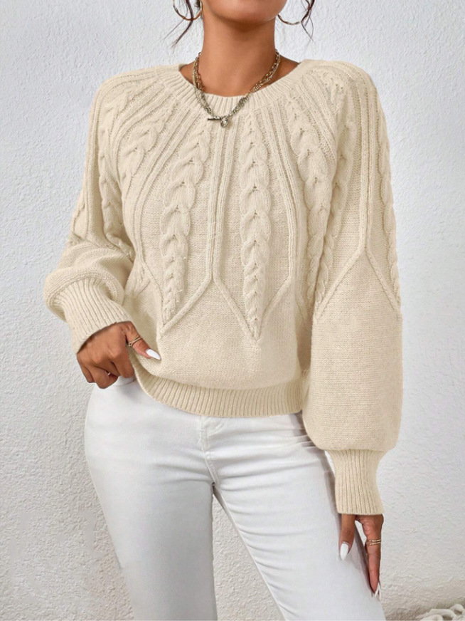 Georgina - Women's Cable-Knit Sweater