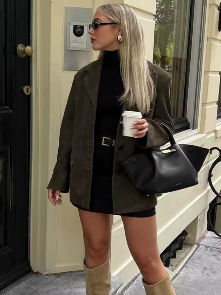 Sofia - Women's Brown Jacket