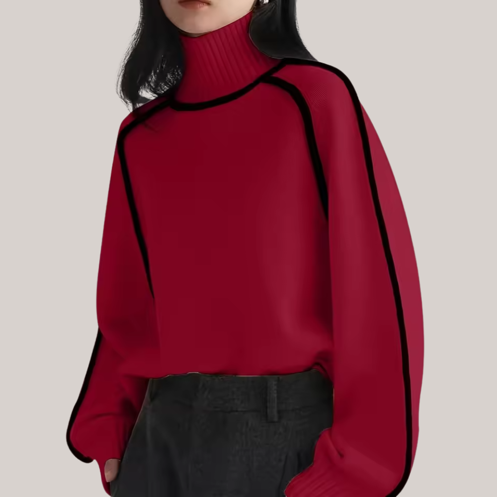 Zinnia - Women's Knit Turtleneck Sweater for Effortless Fall Style