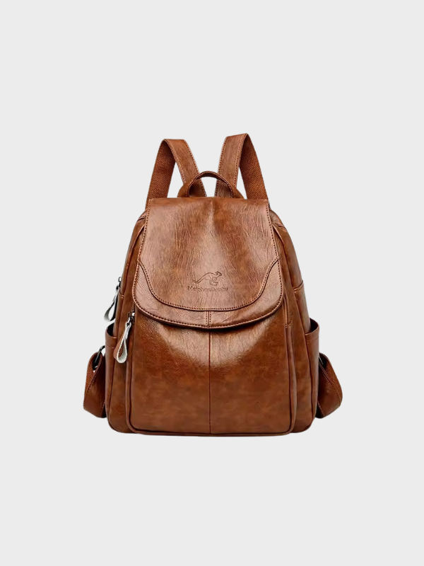 Isla - Women's Anti-Theft PU Leather Backpack with RFID Protection and Stylish Design