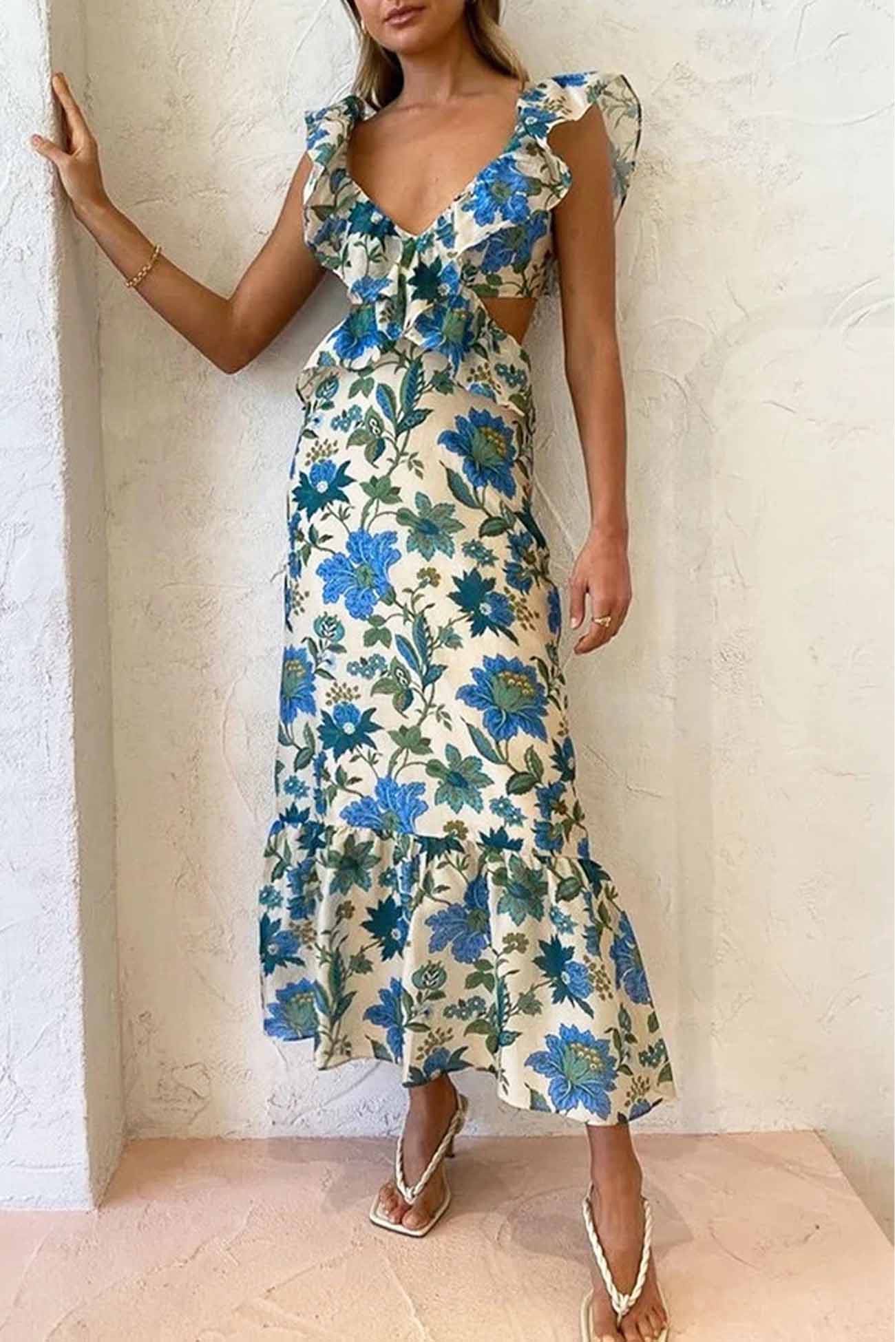 Francesca - Women's Ruffle Dress