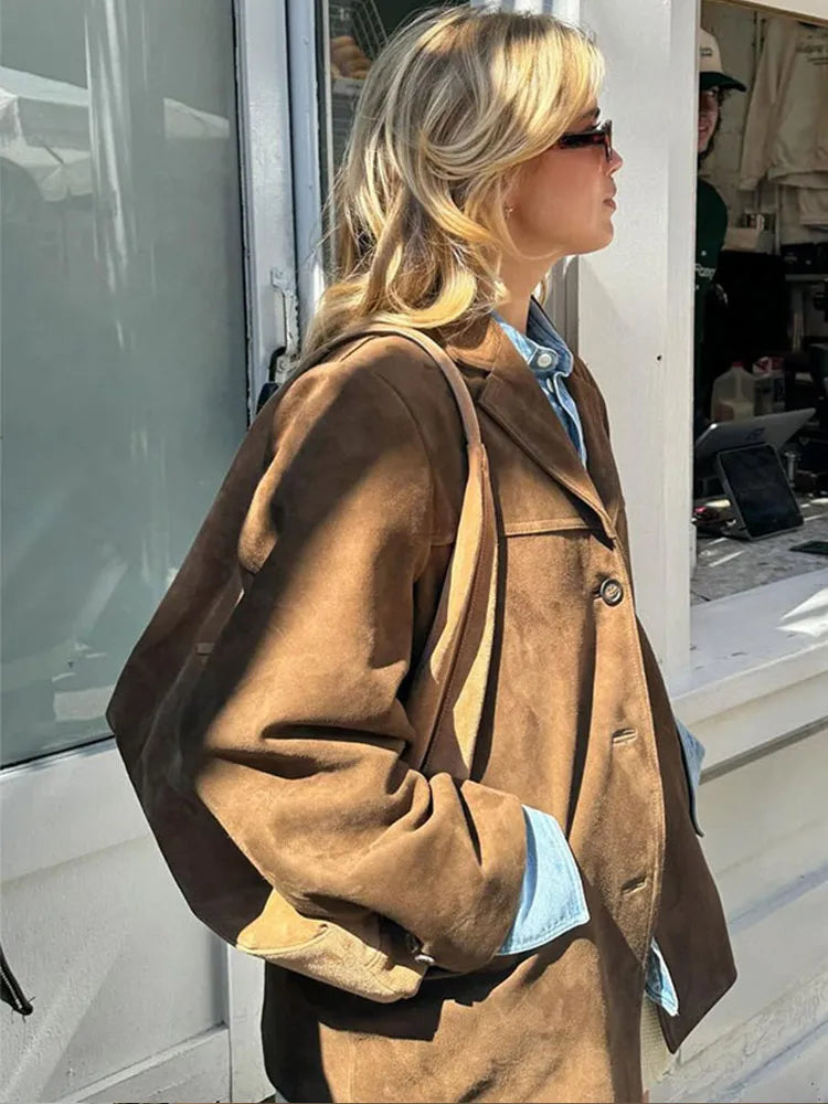 Sofia - Women's Brown Jacket