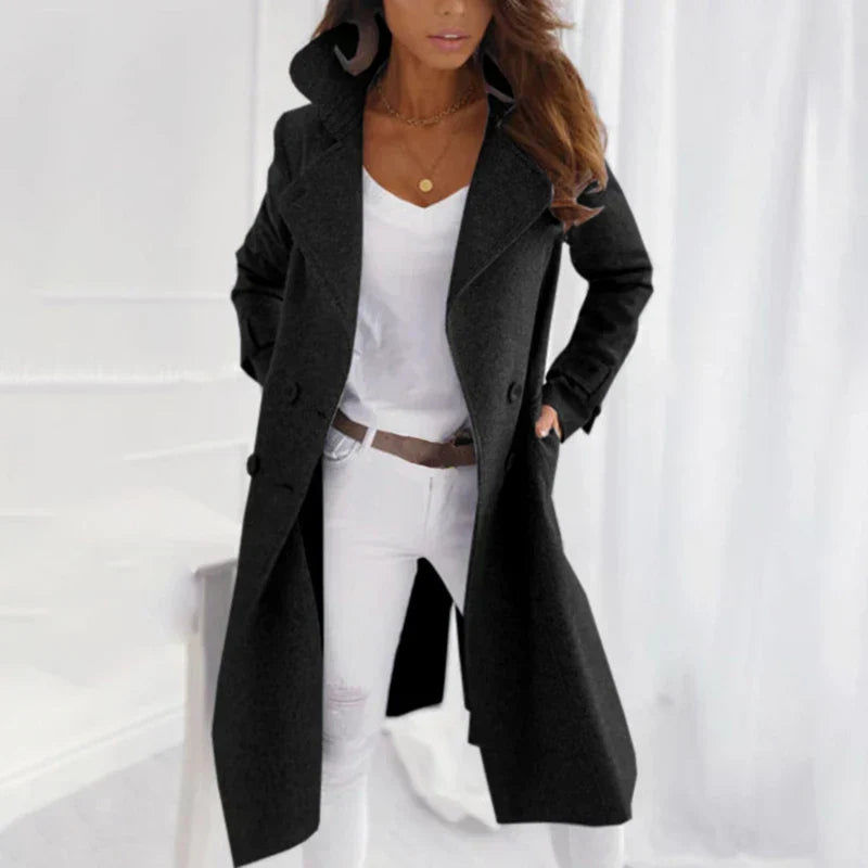 Isla - Women's Felt Jacket Timeless Elegance & Warmth