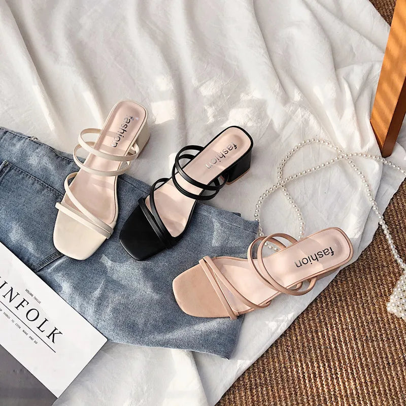 Kaida - Women's Strappy Block Heel Sandals