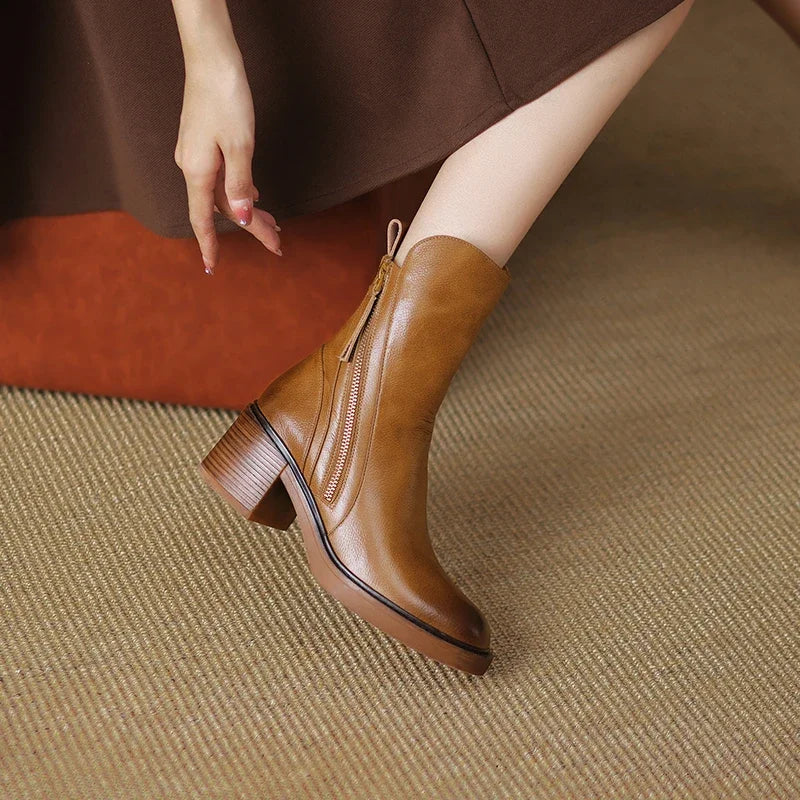 Abbie - Women's Leather Ankle Boots - photo 6